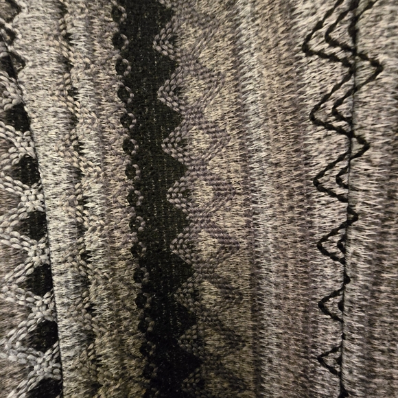 Kate and Mallory Boho Aztec Moto Asymmetrical front zip jacket - Picture 7 of 9